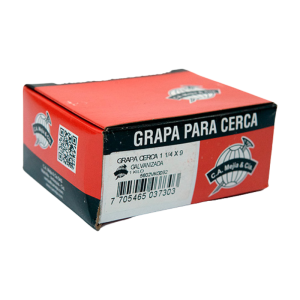 Grapa para cerca - corta y larga