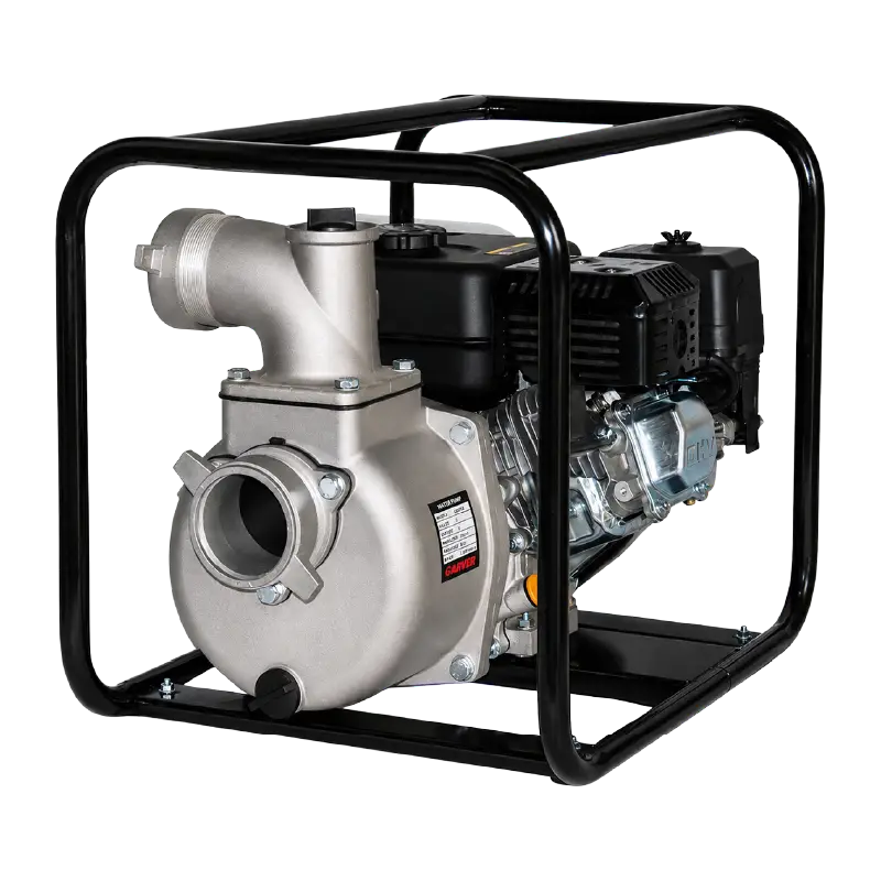 MOTOBOMBA AUTOCEBANTE EN ALUMINIO GASOLINA 2X2 6.5 HP ARVEK